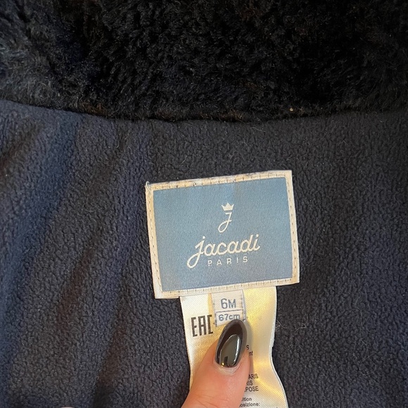 Jacadi Baby Navy Blue Size 6 Months Snowsuit - Picture 3 of 5